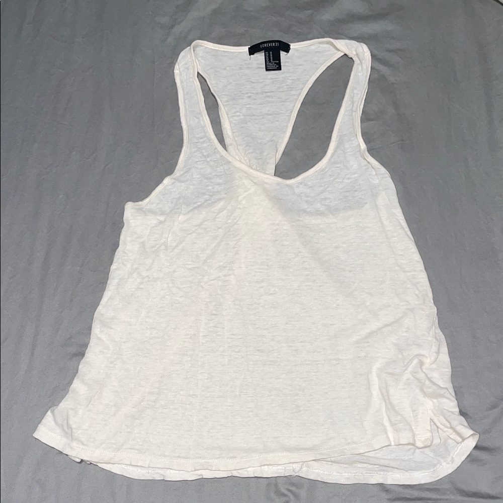 Forever 21 Cream Tank Top